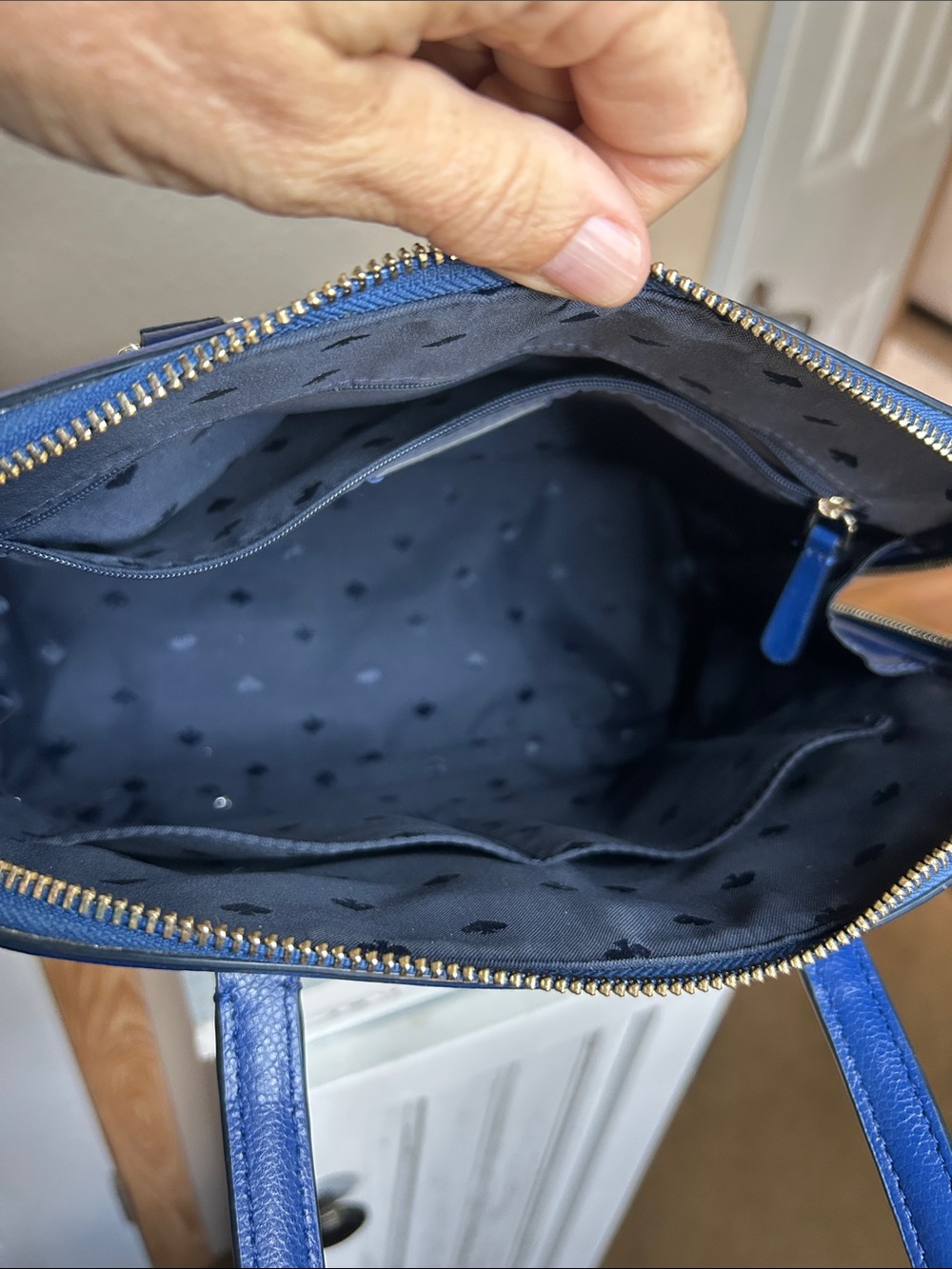 Kate Spade Darcy Large Satchel Crossbody in Blazer Blue - Picture 5 of 8